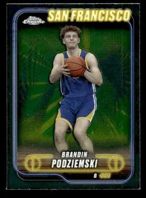 2024-25 Topps Chrome #7 Brandin Podziemski - Basketball Card Single