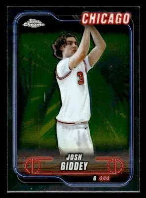 2024-25 Topps Chrome #76 Josh Giddey Base Chicago Bulls - Basketball Card Single
