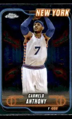 2024-25 Topps Chrome #83 Carmelo Anthony Base New York Knicks - Basketball Card Single