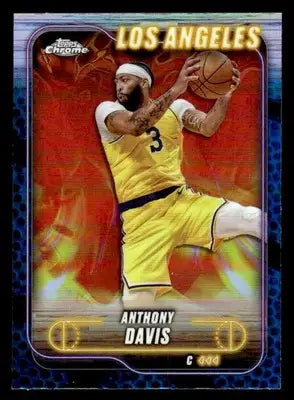 2024-25 Topps Chrome #86 Anthony Davis Base Los Angeles Lakers - Basketball Card Single