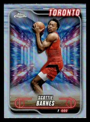 2024-25 Topps Chrome #89 Scottie Barnes Refractor - Basketball Card Single