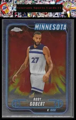 2024-25 Topps Chrome #90 Rudy Gobert