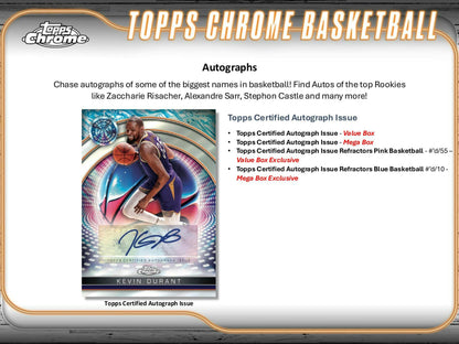 2024-25 Topps Chrome Basketball 8-Pack Blaster Box