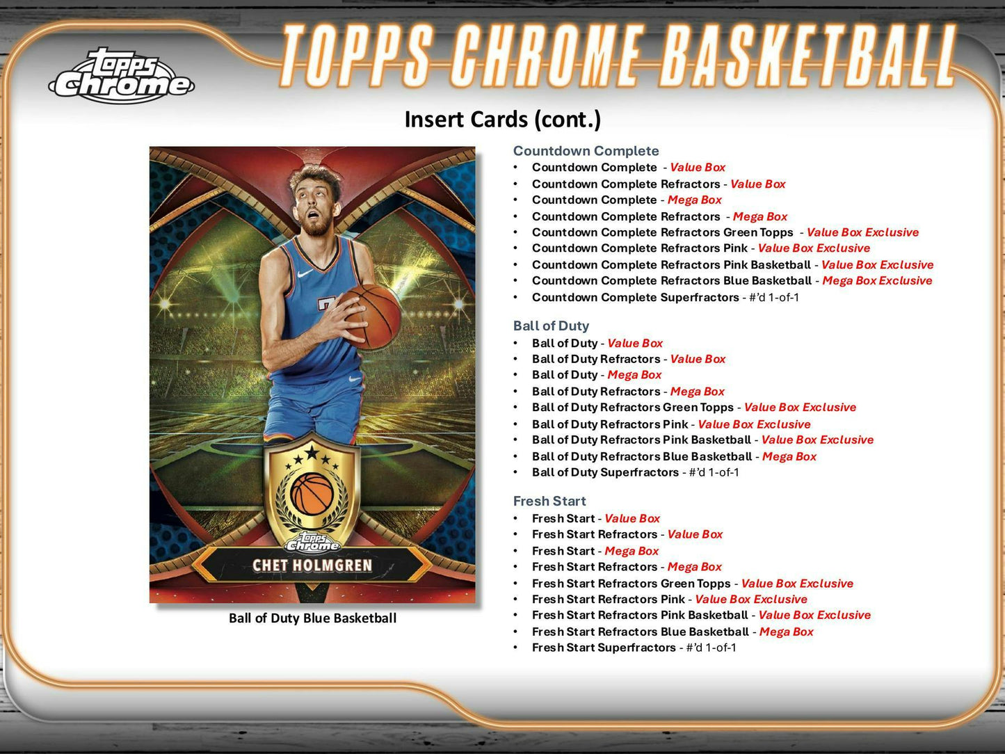 2024-25 Topps Chrome Basketball 8-Pack Blaster Box