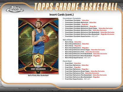 2024-25 Topps Chrome Basketball 8-Pack Blaster Box