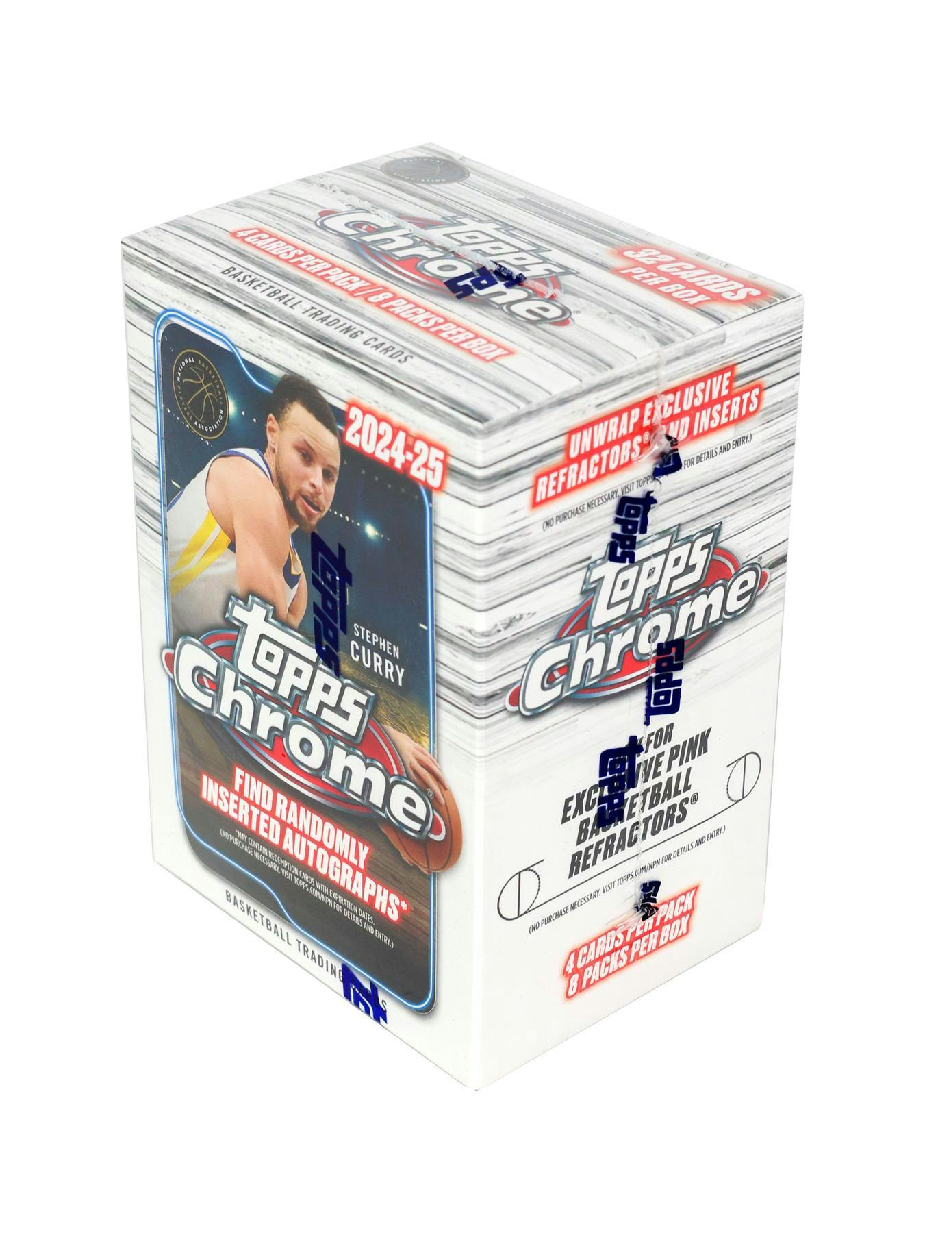 2024-25 Topps Chrome Basketball 8-Pack Blaster Box