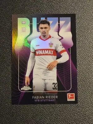 2024-25 Topps Chrome Bundesliga #BU-8 Fabian Rieder Buzz - Soccer Card Single