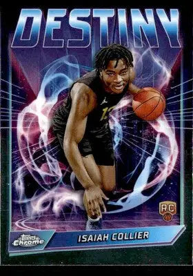 2024-25 Topps Chrome #D-21 Isiah Collier Destiny - Basketball Card Single
