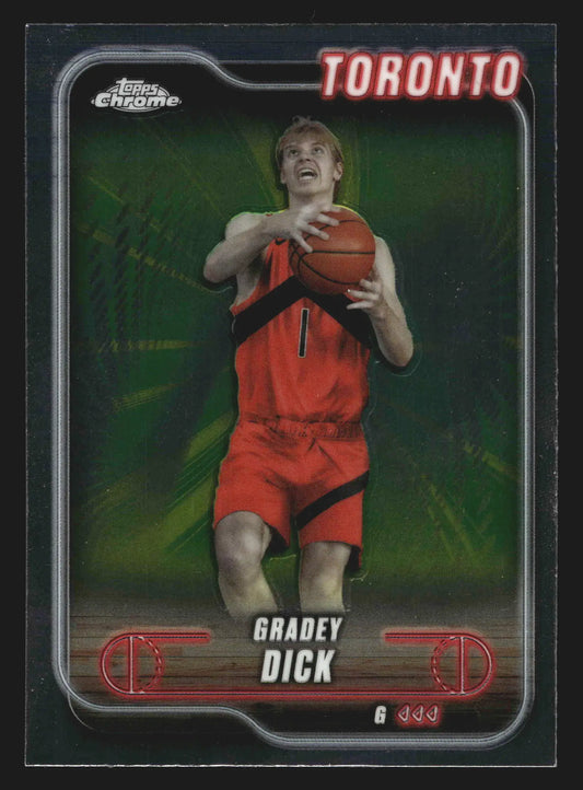 2024-25 Topps Chrome Gradey Dick #92 Toronto Raptors - Basketball Card Single