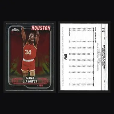 2024-25 Topps Chrome Hakeem Olajuwon #115 Houston Rockets HOF - Basketball Card Single