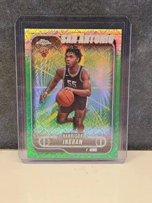 2024-25 Topps Chrome Harrison Ingram RC #179 Topps Green SA Spurs - Basketball Card Single