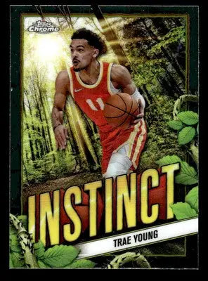 2024-25 Topps Chrome #INS-5 Trae Young Instinct Atlanta Hawks - Basketball Card Single