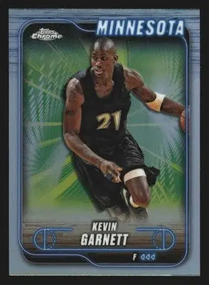 2024-25 Topps Chrome Kevin Garnett #44 Refractor Timberwolves HOF - Basketball Card Single