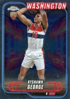 2024-25 Topps Chrome Kyshawn George #158 RC Wizards - Basketball Card Single