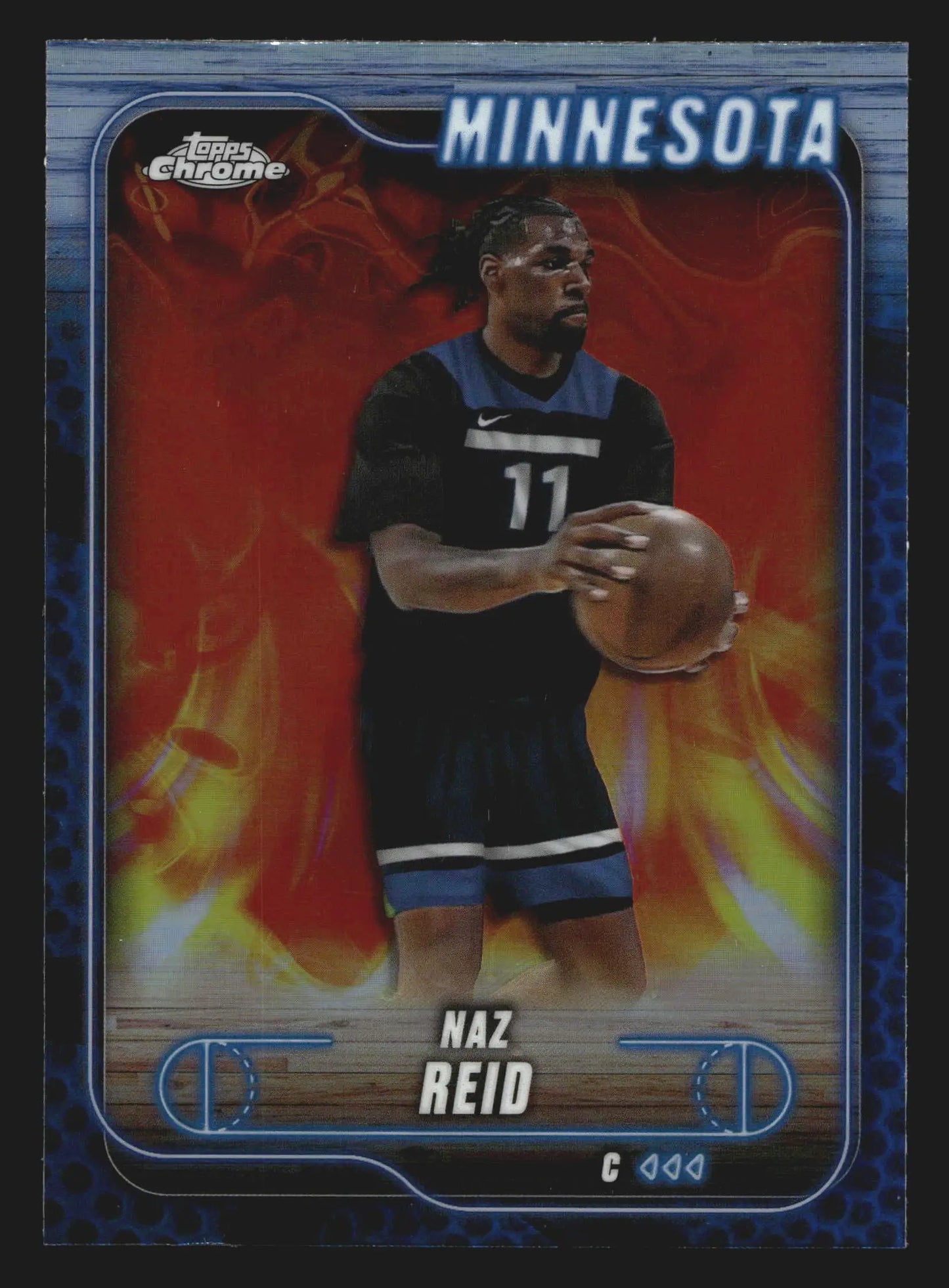 2024-25 Topps Chrome Naz Reid #43 Minnesota Timberwolves - Basketball Card Single