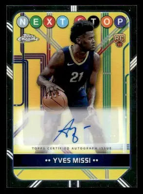 2024-25 Topps Chrome #NSS-YM Yves Missi Next Stop Signatures - Basketball Card Single