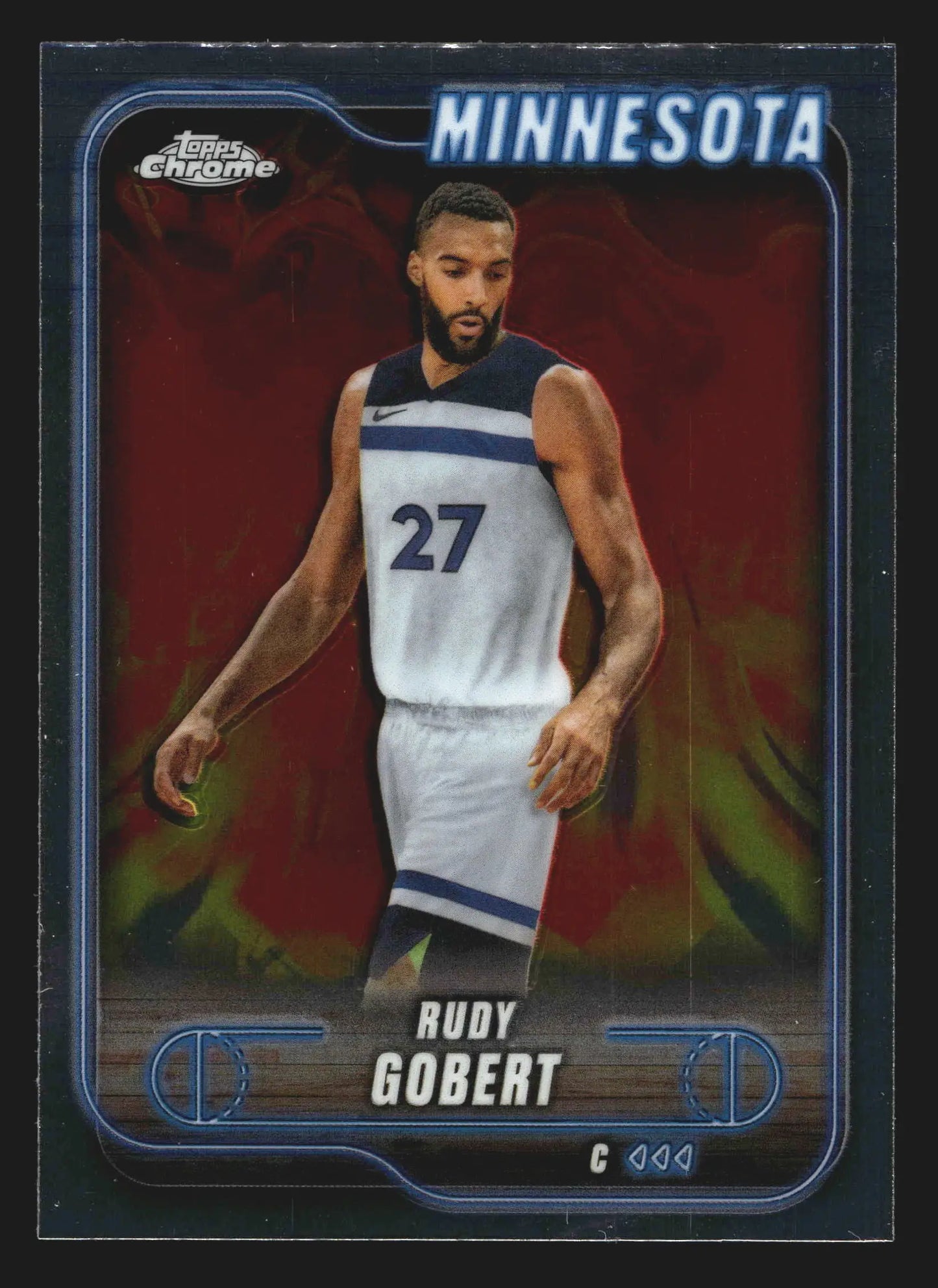 2024-25 Topps Chrome Rudy Gobert #90 Minnesota Timberwolves - Basketball Card Single