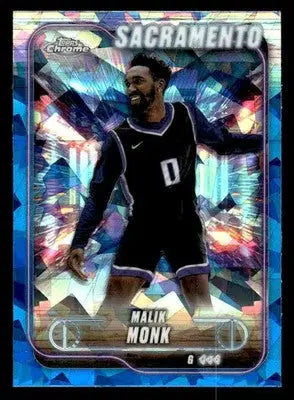 2024-25 Topps Chrome Sapphire #141 Malik Monk Base Sacramento Kings - Basketball Card Single