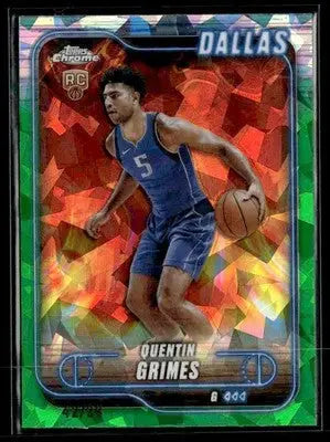 2024-25 Topps Chrome Sapphire #163 Quentin Grimes Green Sapphire #42/99 - Basketball Card Single