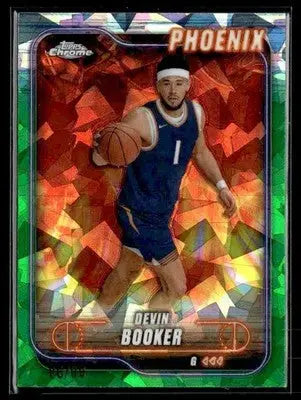 2024-25 Topps Chrome Sapphire #164 Devin Booker Green Sapphire #86/99 - Basketball Card Single