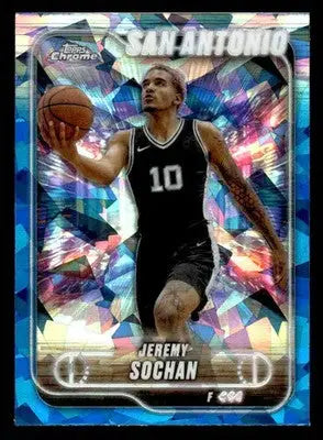 2024-25 Topps Chrome Sapphire #181 Jeremy Sochan - Basketball Card Single
