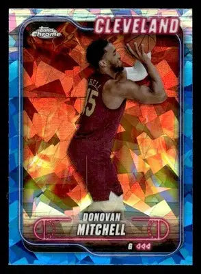 2024-25 Topps Chrome Sapphire #69 Donovan Mitchell Base Cleveland Cavaliers - Basketball Card Single