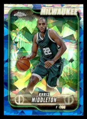 2024-25 Topps Chrome Sapphire #75 Khris Middleton Base Milwaukee Bucks - Basketball Card Single