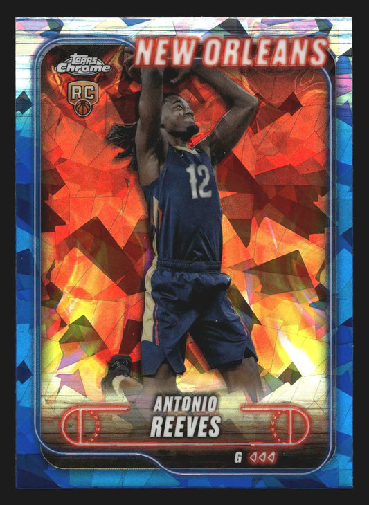 2024-25 Topps Chrome Sapphire Antonio Reeves #131 RC Pelicans Rookie