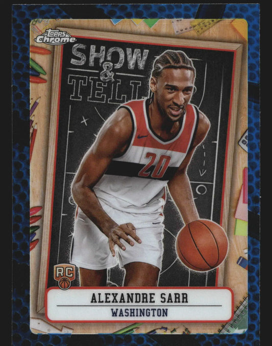 2024-25 Topps Chrome Show & Tell Alexandre Sarr #ST-12 RC - Basketball Card Single