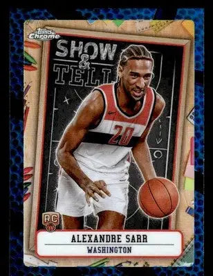 2024-25 Topps Chrome #ST-12 Alexandre Sarr Show and Tell - Basketball Card Single