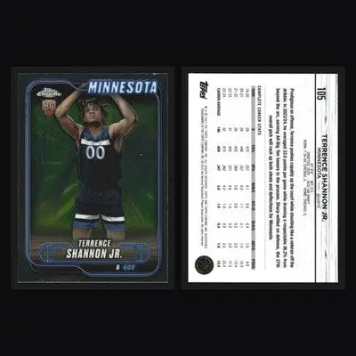 2024-25 Topps Chrome Terrence Shannon Jr. #105 RC Timberwolves - Basketball Card Single