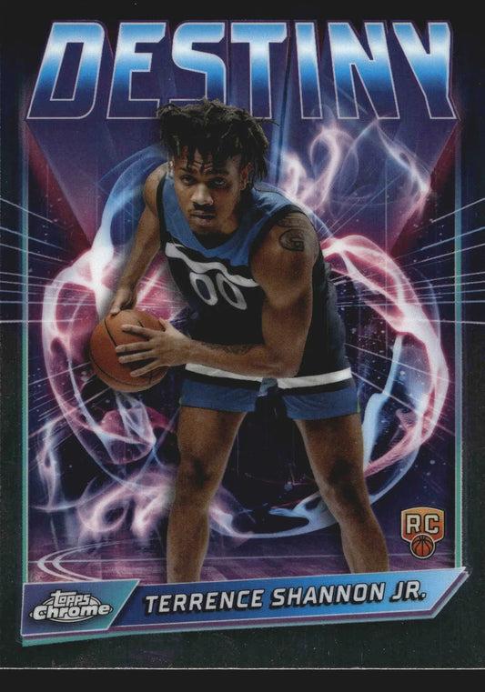 2024-25 Topps Chrome Terrence Shannon Jr. #D-19 Destiny RC Wolves - Basketball Card Single