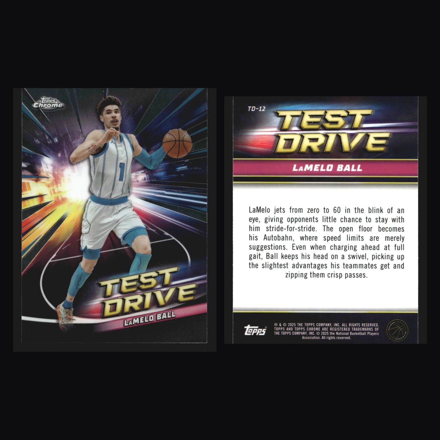 2024-25 Topps Chrome Test Drive #TD-12 LaMelo Ball Hornets