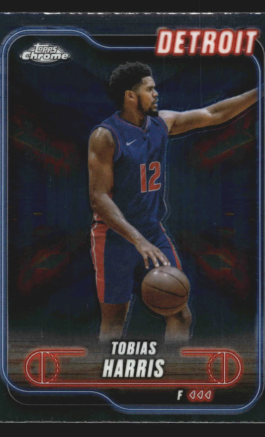 2024-25 Topps Chrome Tobias Harris #5 Detroit Pistons