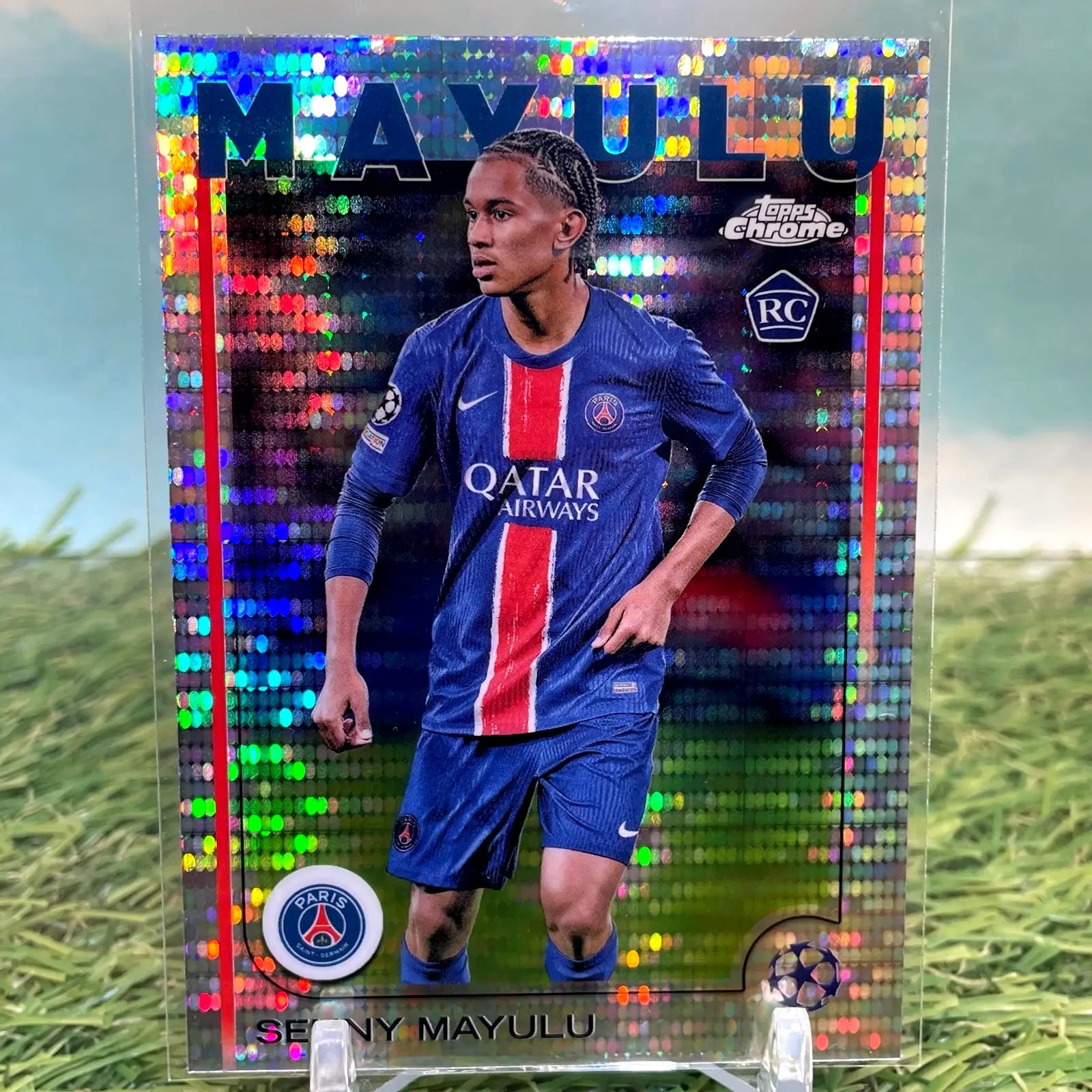 2024-25 Topps Chrome UEFA Club Competitions #173 Senny Mayulu Pulsar Refractor - Soccer Card Single