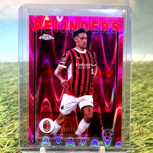 2024-25 Topps Chrome UEFA Club Competitions Tijjani Reijnders #139 Pink - Soccer Card Single