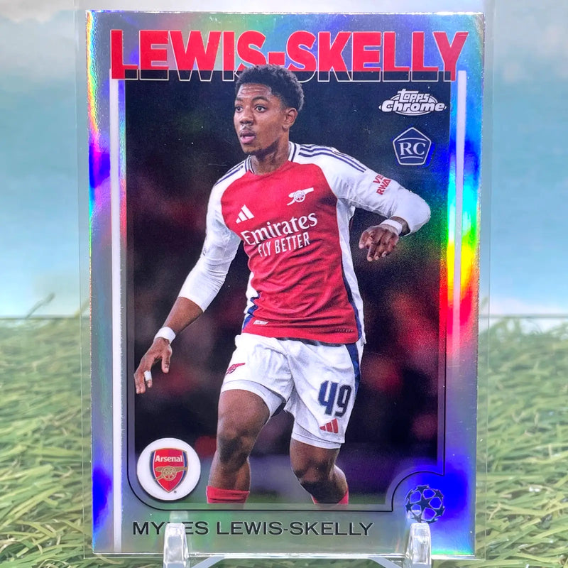2024-25 Topps Chrome UEFA Myles Lewis-Skelly RC Refractor #154 Rookie (RC) - Soccer Card Single