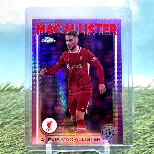 2024-25 Topps Chrome UEFA UCC Alexis Mac Allister Pink Lava Refractor /250 - Soccer Card Single