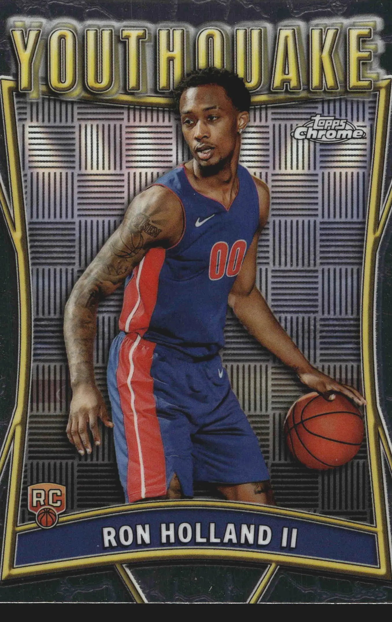 2024-25 Topps Chrome Youthquake Ron Holland II #YQ-4 RC Pistons Insert