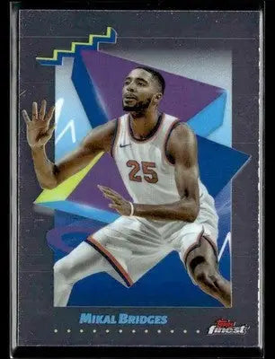 2024-25 Topps Finest #162 Mikal Bridges - Basketball Card Single