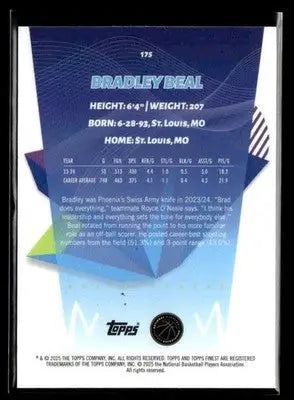 2024-25 Topps Finest #175 Bradley Beal Base Los Angeles Clippers - Basketball Card Single