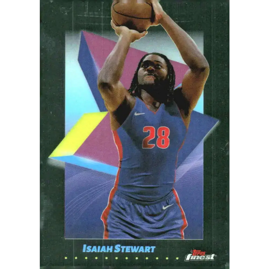 2024-25 Topps Finest #28 Isaiah Stewart NM-MT Detroit Basketball Card