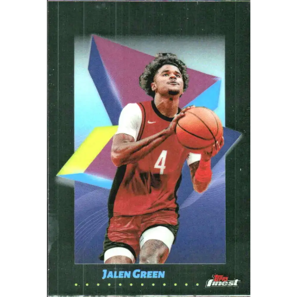 2024-25 Topps Finest #35 Jalen Green NM-MT Houston Basketball Card - Basketball Card Single