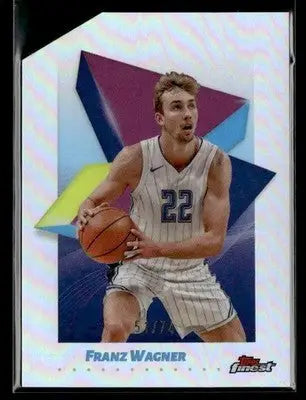 2024-25 Topps Finest #71 Franz Wagner Die-Cut Refractor #/74 Orlando Magic - Basketball Card Single