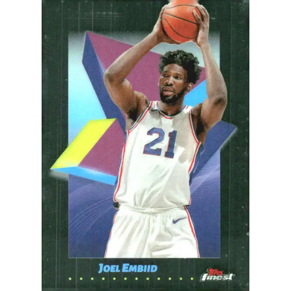 2024-25 Topps Finest #73 Joel Embiid NM-MT Philadelphia Basketball Card - Basketball Card Single