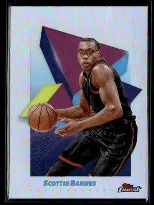 2024-25 Topps Finest #91 Scottie Barnes Refractor - Basketball Card Single