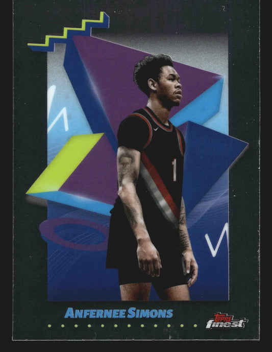 2024-25 Topps Finest Anfernee Simons #180 Portland Trail Blazers - Basketball Card Single
