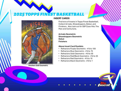 2024-25 Topps Finest Basketball Breaker's Delight Box | Columbia Sports Cards
