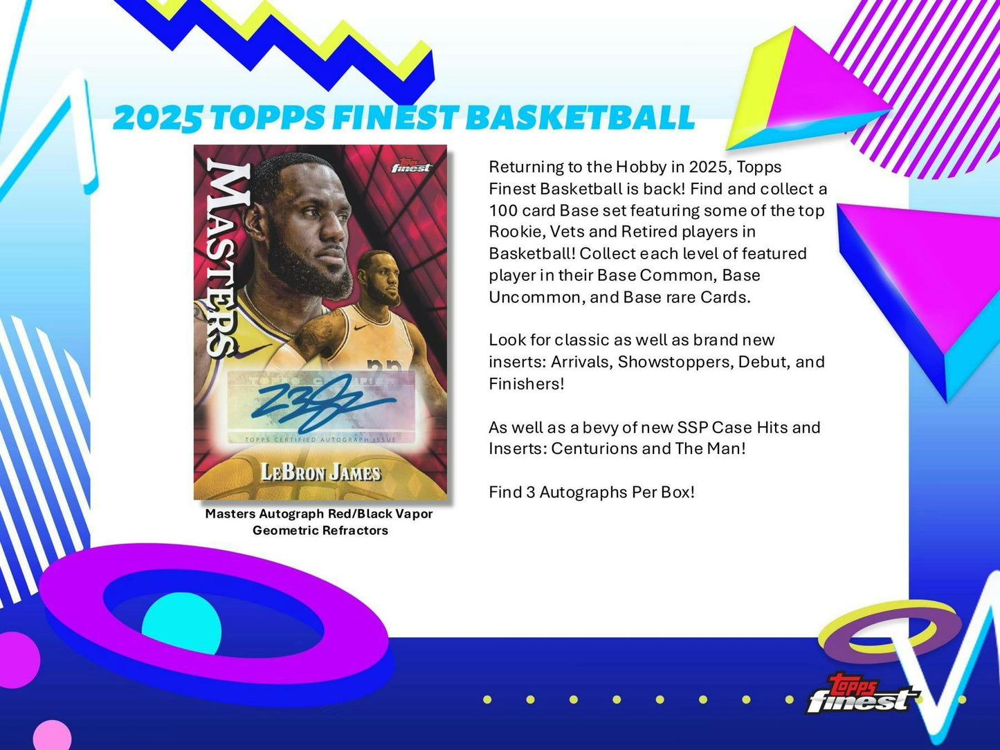 2024-25 Topps Finest Basketball Breaker's Delight Box | Columbia Sports Cards
