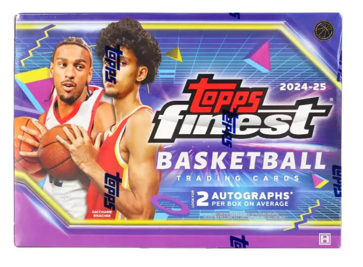 2024-25 Topps Finest Basketball Hobby Box with autographs and base cards